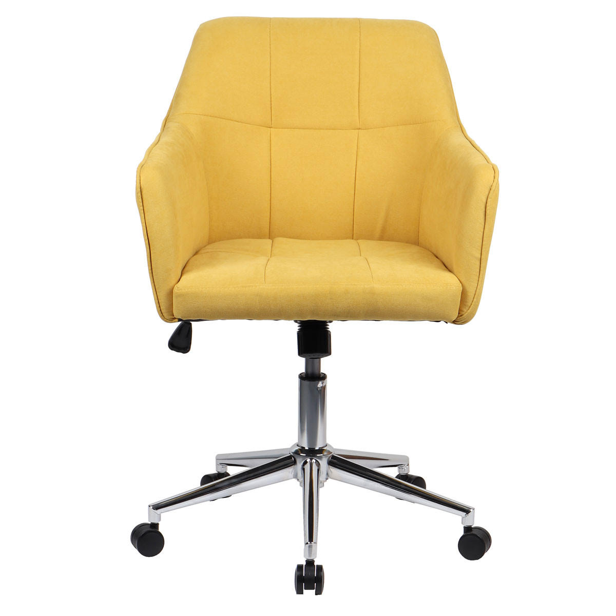 DREHSTUHL JAKE Stoffbezug gelb - Gelb, Textil (61/95/57cm) - SVITA