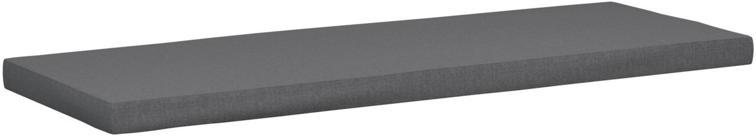 SITZKISSEN eckig 136/48/8 cm Kunststoff Dunkelgrau - Dunkelgrau, Kunststoff/Textil (48/136/8cm) - CLP
