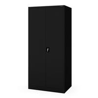 AKTENSCHRANK JAN H D600 - Schwarz, Metall (90/195/60cm) - Jan Nowak