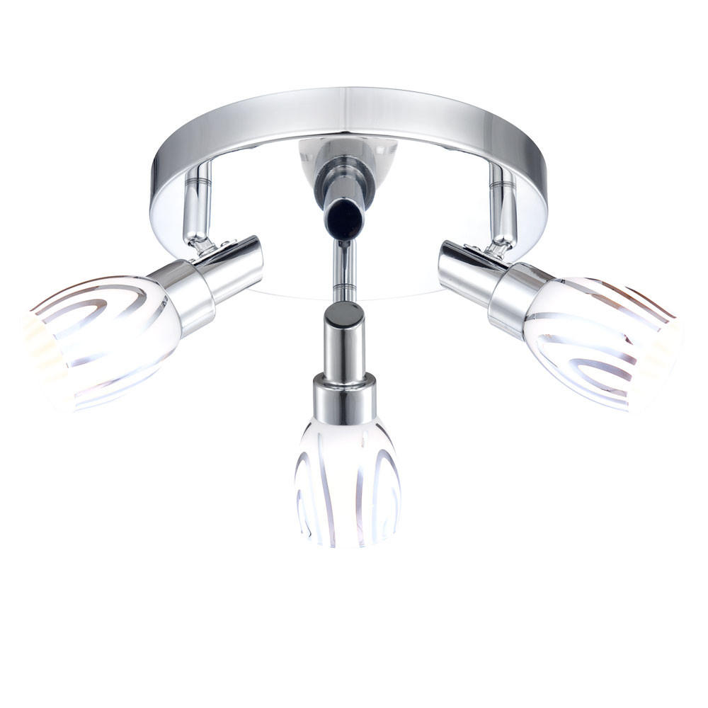 LED DECKENLEUCHTE COCI Silber Chrom - Silberfarben, Metall (20/20/14cm) - Globo Lighting