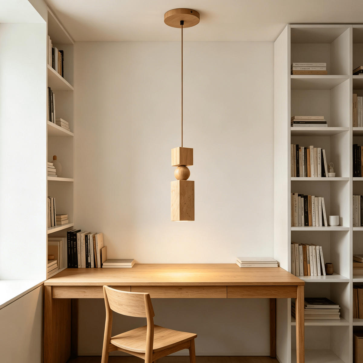 PENDELLEUCHTE Stein & Travertin Modern, Natur - Gelb, Stein (7/28/7cm) - Weltevree