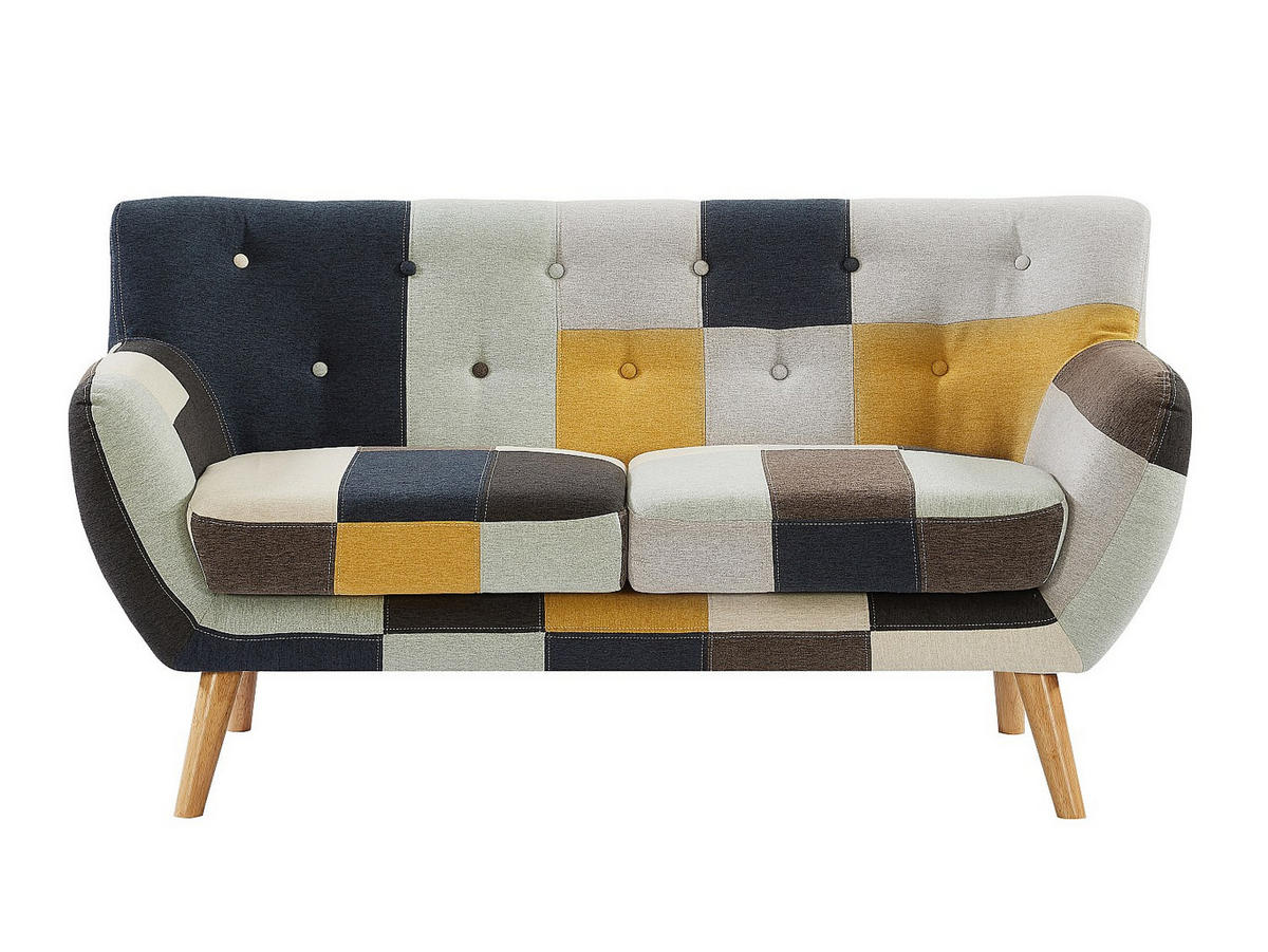 COUCHGARNITUR - 5 Personen - stoff - mehrfarbig Serti - Multicolor, Holz/Textil (188/81/80.5cm) - Vente-Unique