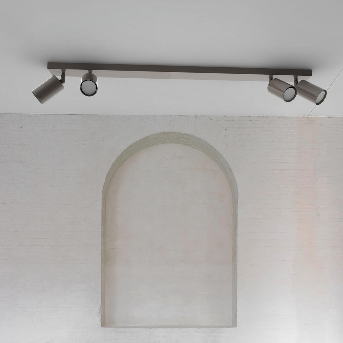 DECKENLEUCHTE - Graubraun, Metall (6/100/6cm) - Lumicom