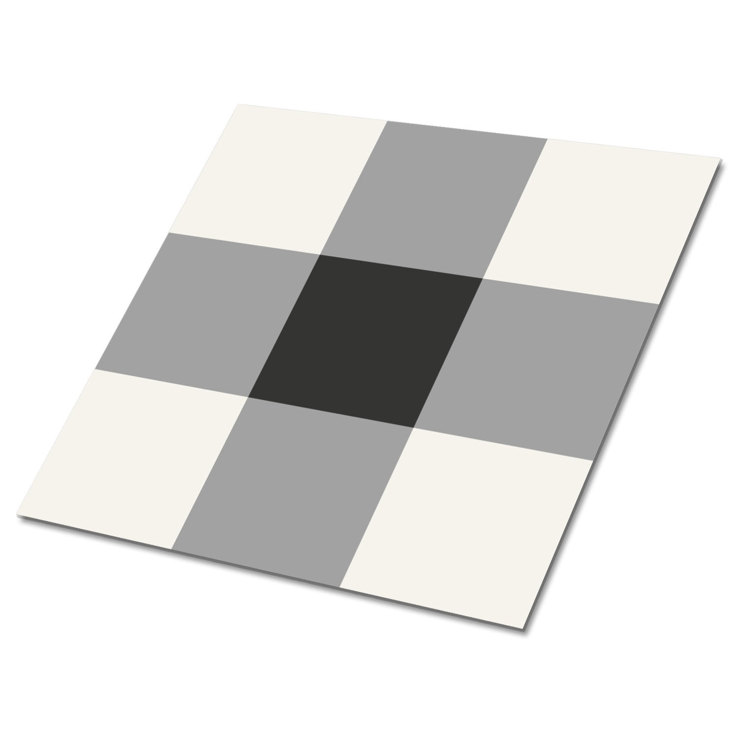 FLIESENAUFKLEBER 9 Stück 30x30 cm selbstklebend Quadrate - Grau, Textil (30/1.6/30cm) - TULUP