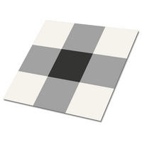 FLIESENAUFKLEBER 9 Stück 30x30 cm selbstklebend Quadrate - Grau, Textil (30/1.6/30cm) - TULUP