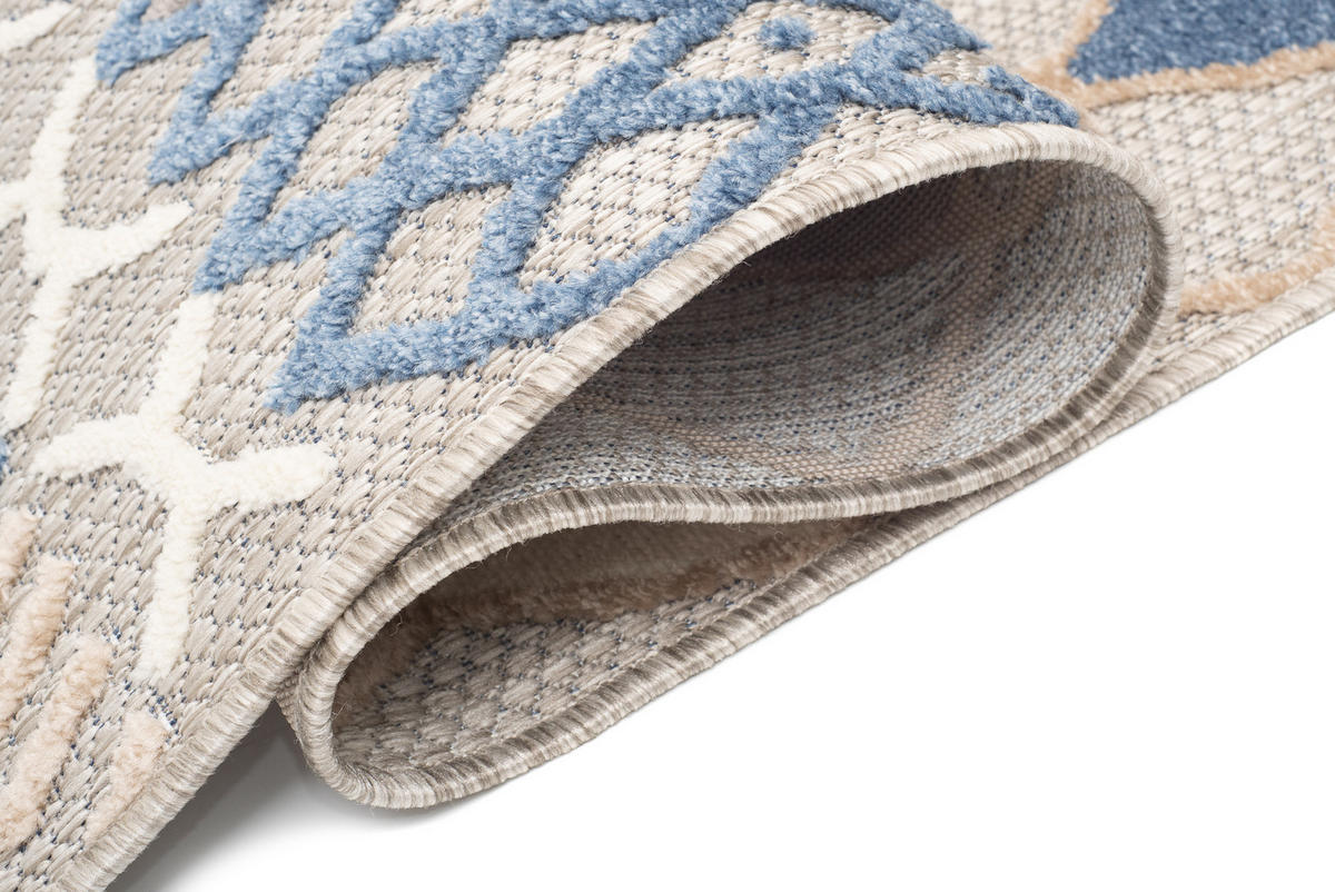 TEPPICH PATIO Grau 140/200 cm - Grau, Kunststoff (140/200cm) - Tapiso