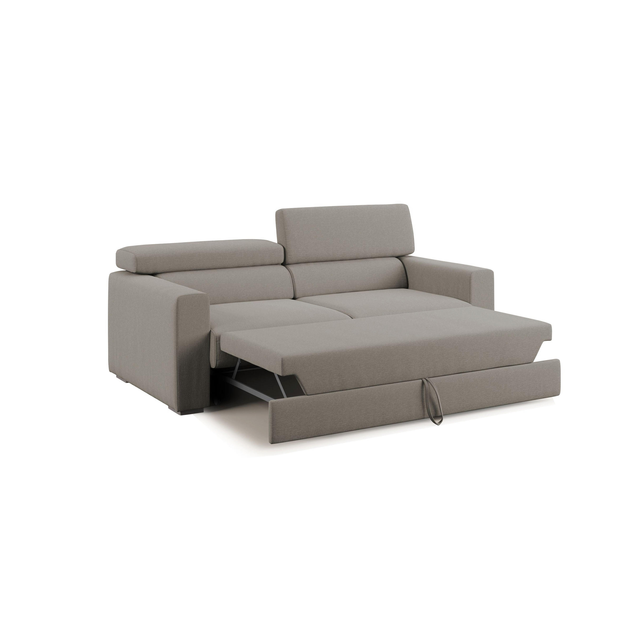 LINEARSOFA Dylan - Taupe, Textil (158/89/100cm) - Divani.store
