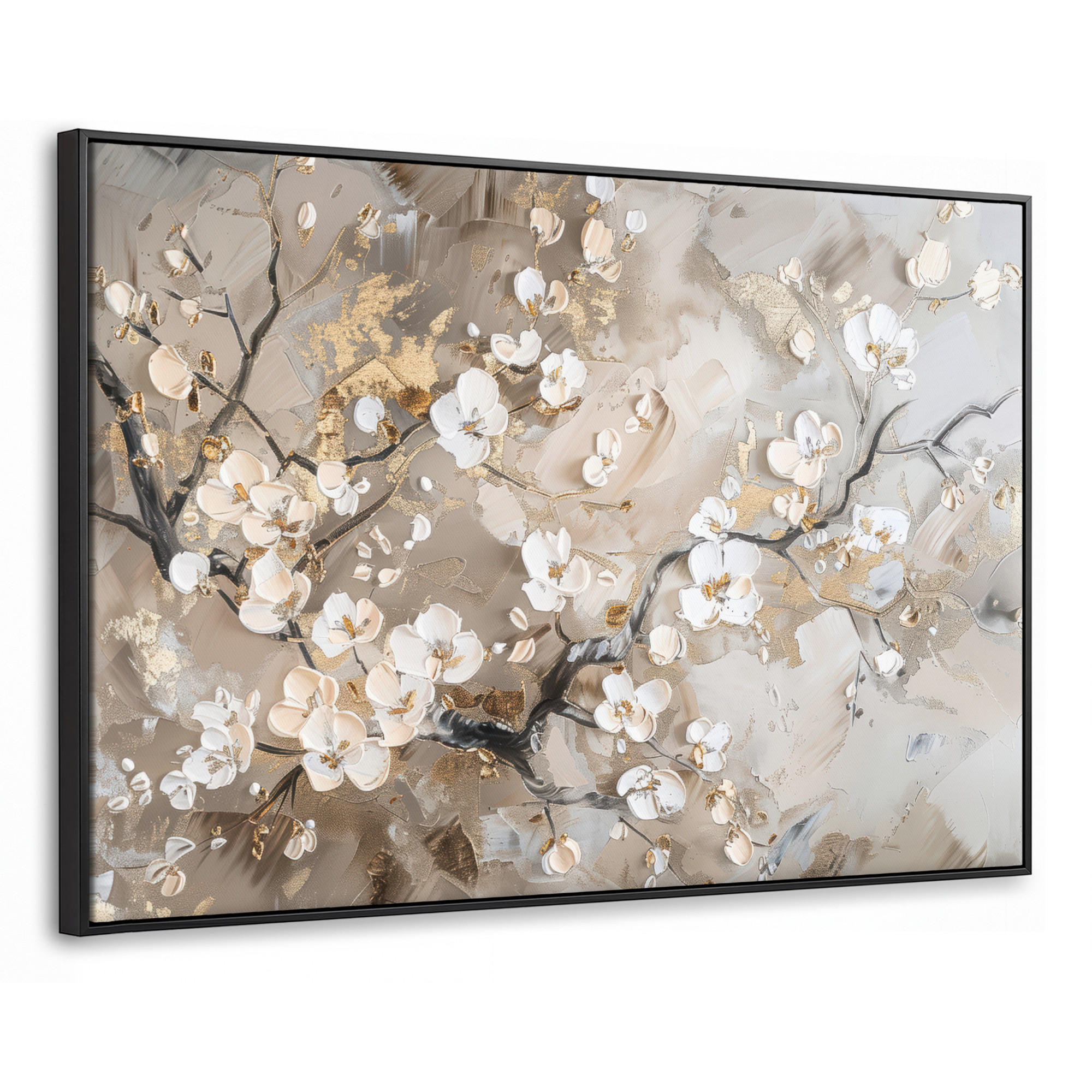 MuchoWow Leinwand Greige 90x60 cm