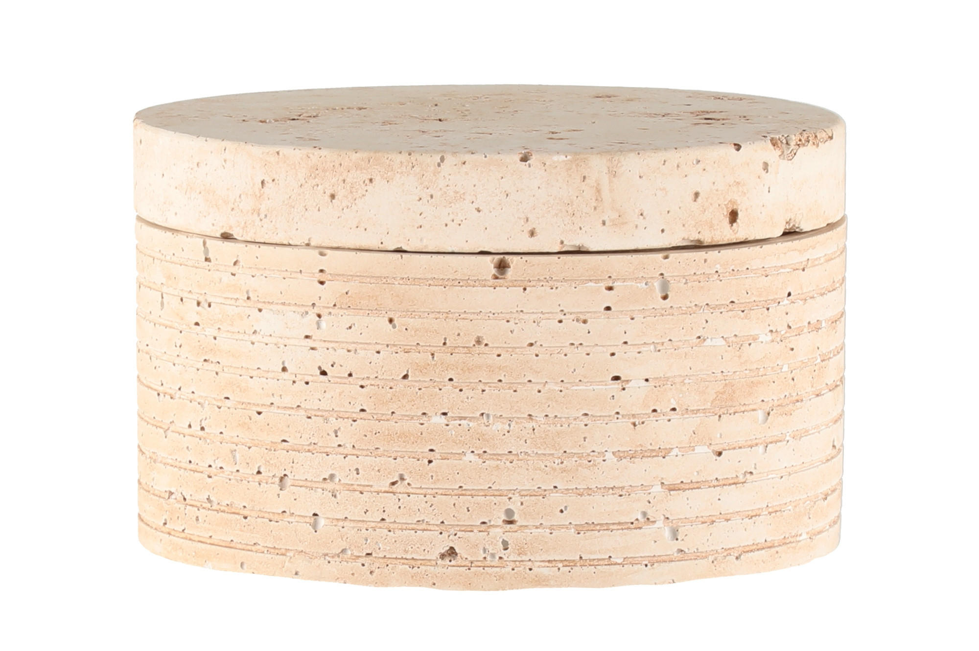 BEHÄLTER Zement ALEX 13/8 cm - Beige, Stein (13/7.5/13cm)