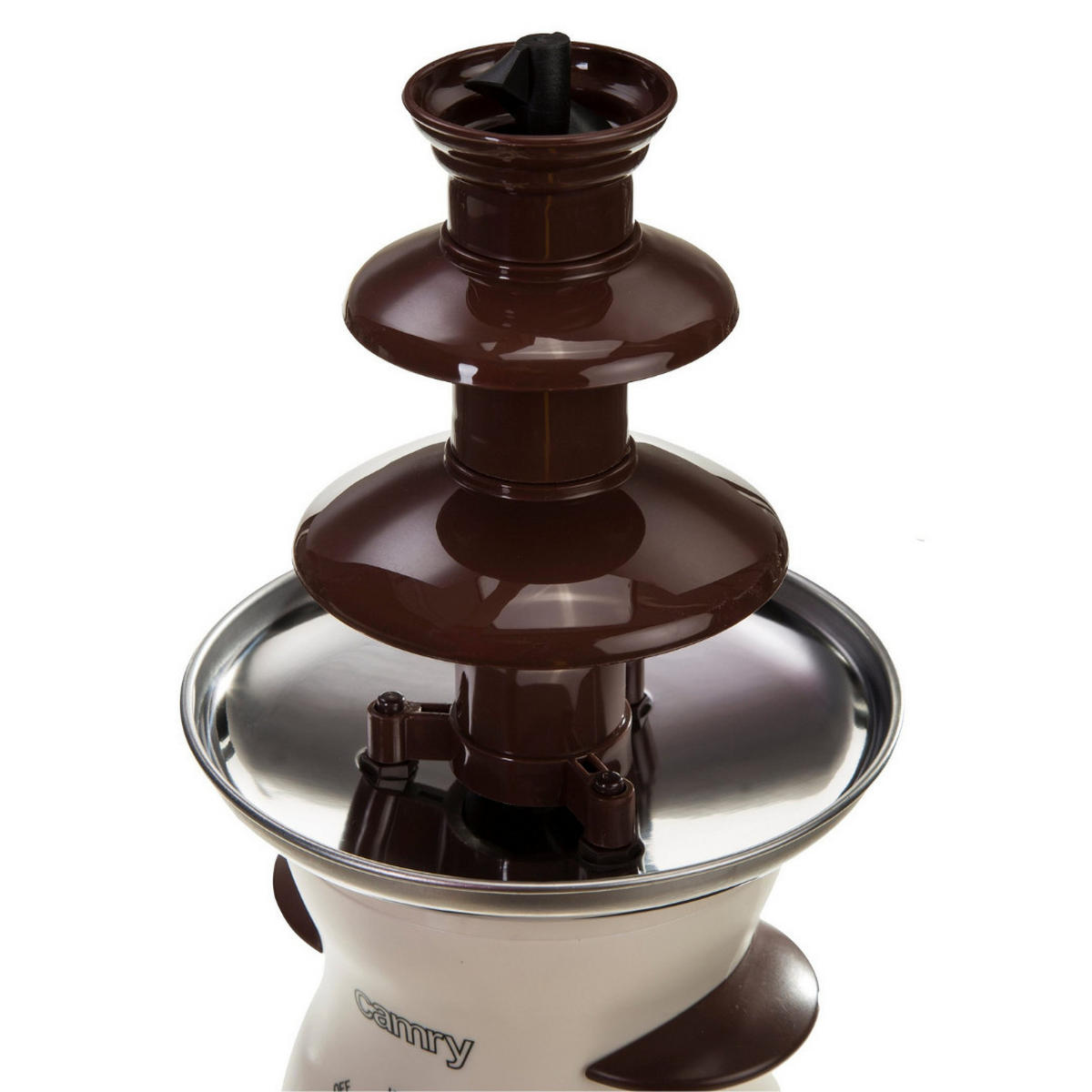 SCHOKOBRUNNEN CR4457 Edelstahl 80W 0,5L - Creme, Kunststoff/Metall (19/37/19cm) - camry