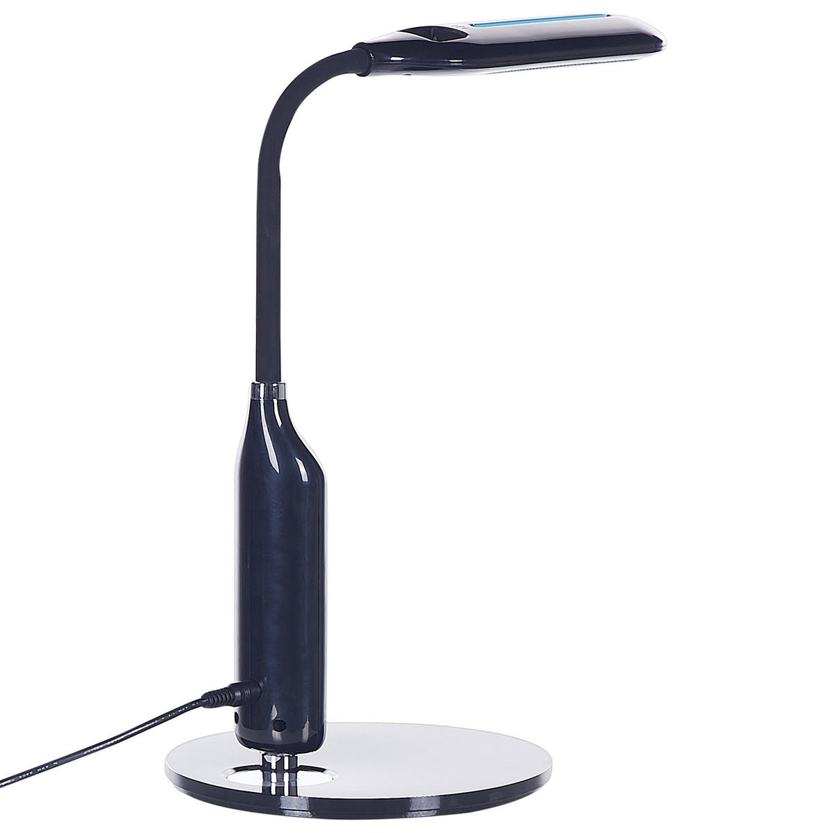 SCHREIBTISCHLAMPE Cygnus 18/21/38 cm - Schwarz, Kunststoff (18/21/38cm) - Beliani