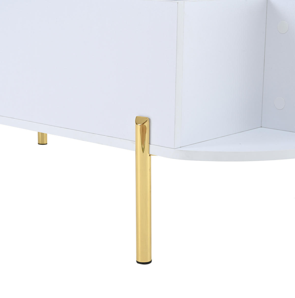 COUCHTISCH 120/50/43 cm weiß aus MDF mit höhenverstellbarer Tischplatte und Stauraum - Weiß, Holzwerkstoff (120/50/43cm) - OKMYHOME