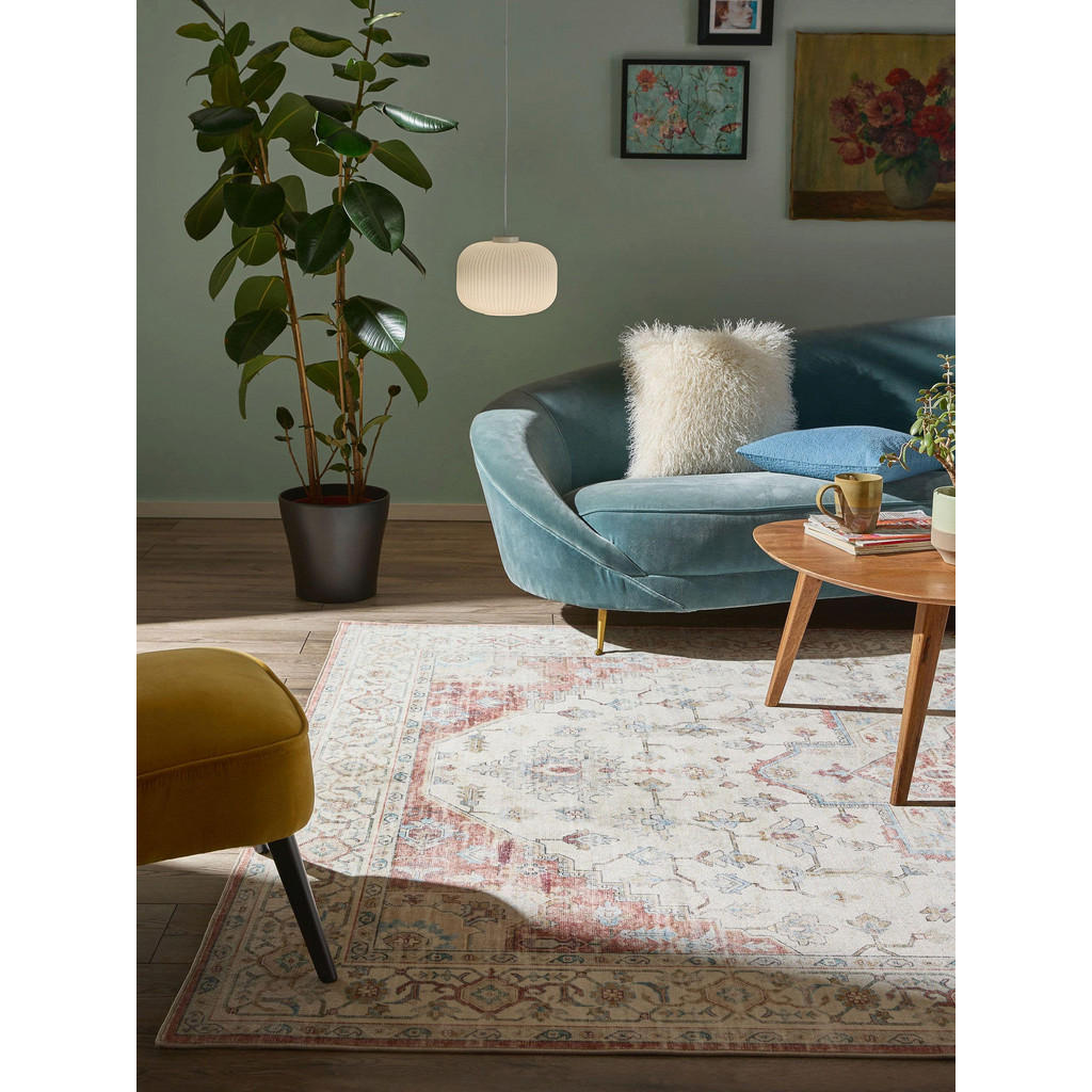 Thumbnail - benuta Nest Vintage-Teppich, Mehrfarbig, Rot, Kunststoff, Vintage, Rechteckig, 120x170 cm, Oeko-Tex® Standard 100, für F...