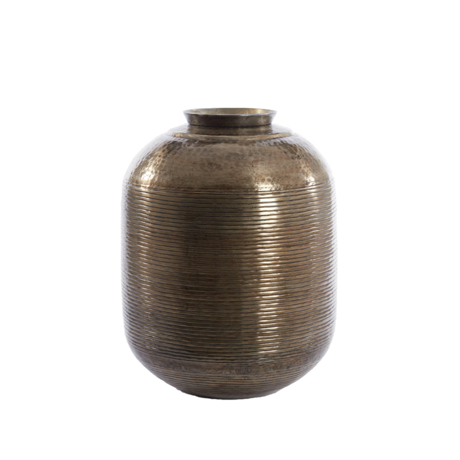 BODENVASE LISBOA Ø45x60 cm Antik Gold, Metall - Dunkelbraun/Goldfarben, Metall (60cm) - Light & Living