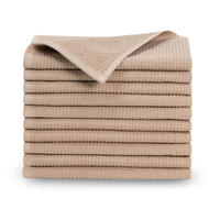 GÄSTETÜCHER, 10er-Set, 30x50 cm, 100% Baumwolle, Braun - Cappuccino, Textil (30/50cm) - Zollner