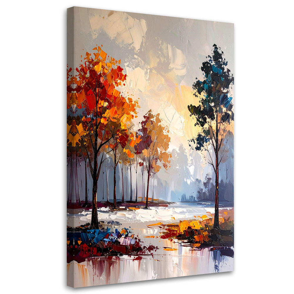Feeby Leinwandbild Grau 40x60 cm