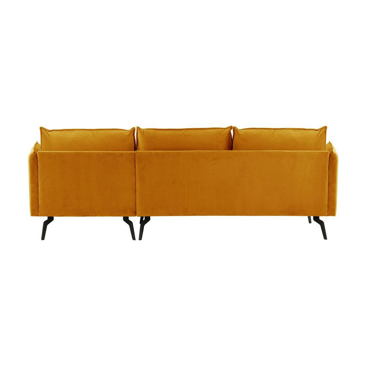 ECKSOFA Layla Rechts-Velluto 8 - Gelb, Holz/Textil (278/160cm)