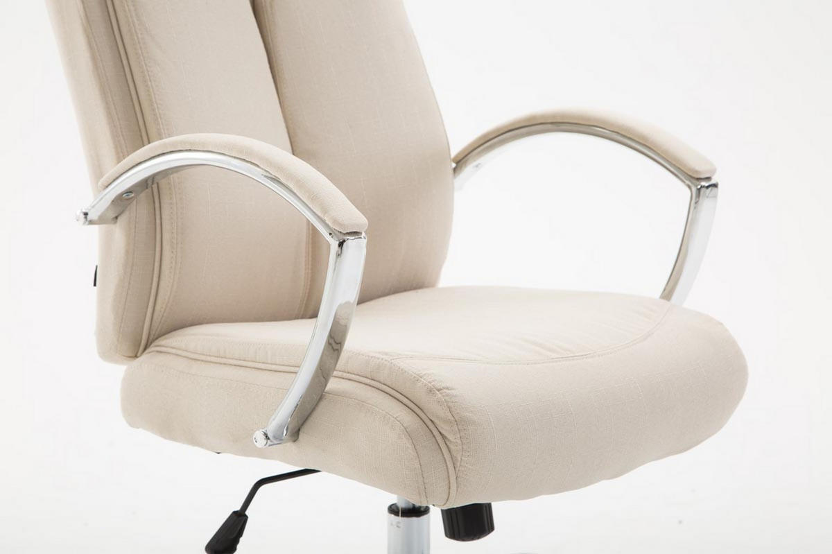 BÜROSTUHL Volute, Stoff Creme - Creme, Textil/Metall (65/125/73cm) - TPFLiving