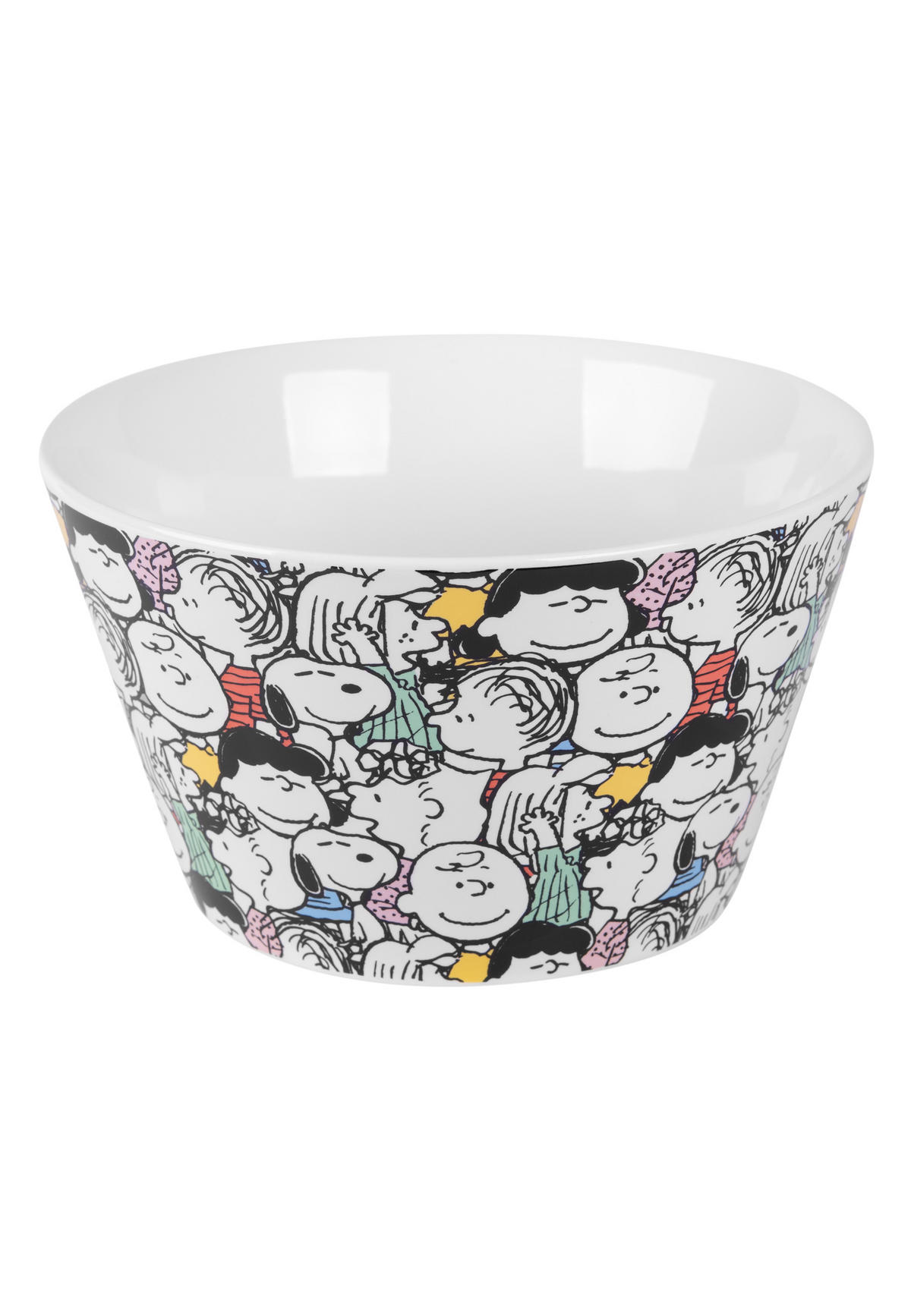 MÜSLISCHALE The Peanuts Snoopy Mehrfarbig 500ml - Weiß, Keramik (14cm) - United Labels