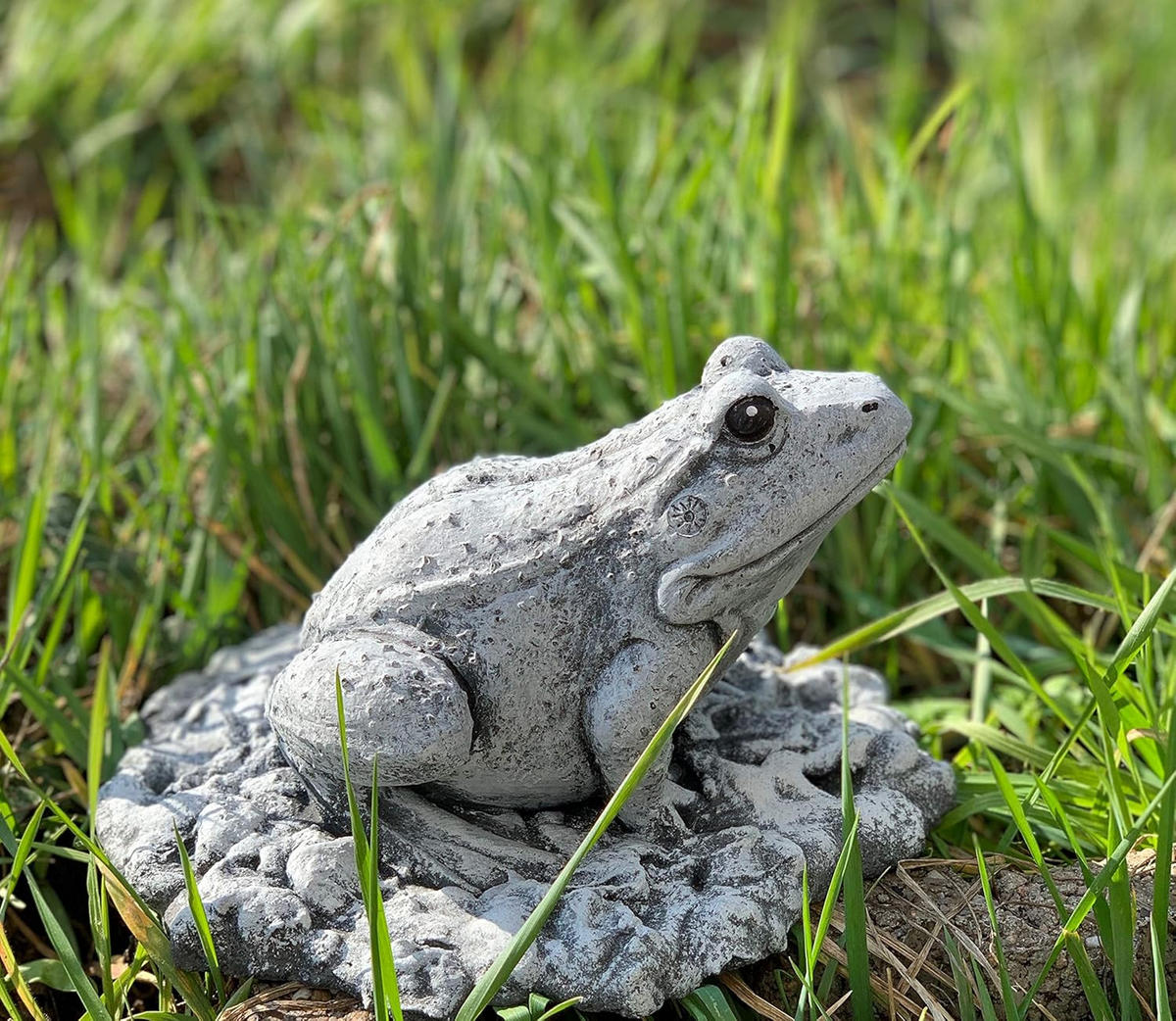STEINFIGUR Frosch Frösche frostfest wetterfest Gartenfigur - Grau, Stein (18/12/19cm) - stoneandstyle