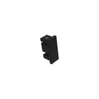 ENDSTÜCKE FÜR GARDINENSTANGEN 14x35 mm, Paxo Schwarz, Packung 2 Stück - Schwarz, Metall (1.5/3.4/3.4cm) - INTERDECO