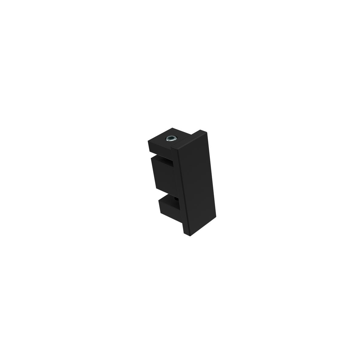 ENDSTÜCKE FÜR GARDINENSTANGEN 14x35 mm, Paxo Schwarz, Packung 2 Stück - Schwarz, Metall (1.5/3.4/3.4cm) - INTERDECO