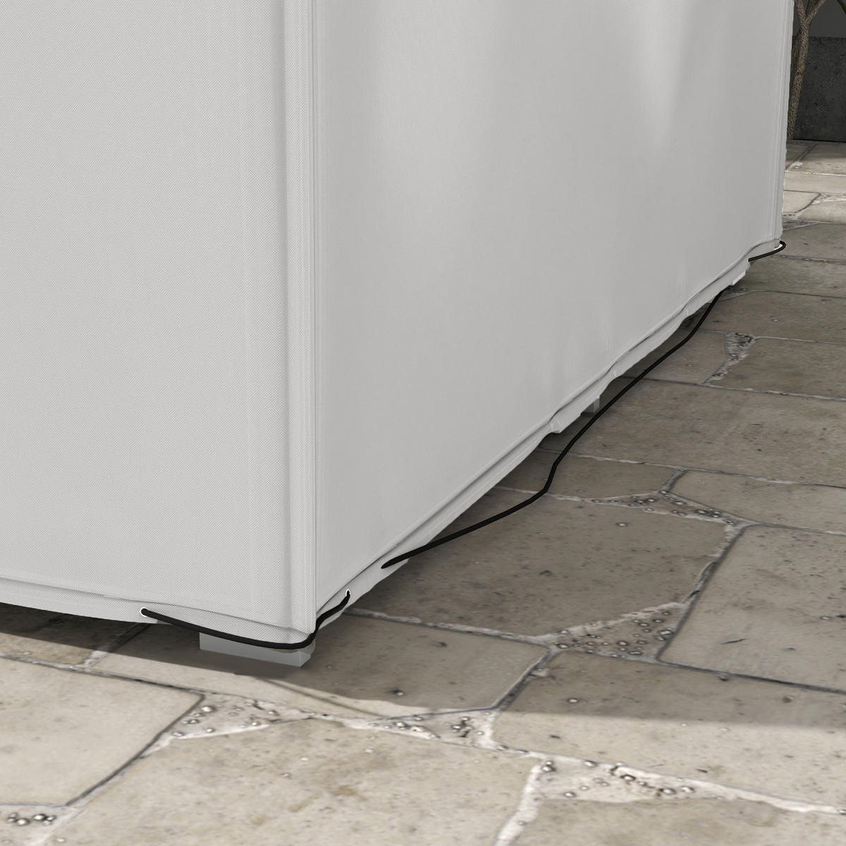 SCHUTZHÜLLE für Gartenmöbel Winterfest Wasserdicht Abdeckung Anti-UV Abdeckplane - Grau, Textil (140/80/210cm) - Outsunny