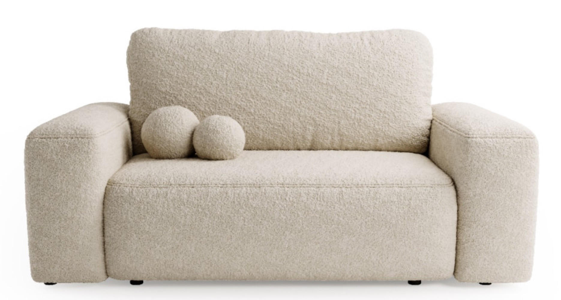 SOFA Hellbeige ILO Mit Schlaffunktion Und Bettkasten - Beige, Textil (190/94/110cm) - Sepro Meble