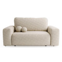 SOFA Hellbeige ILO Mit Schlaffunktion Und Bettkasten - Beige, Textil (190/94/110cm) - Sepro Meble