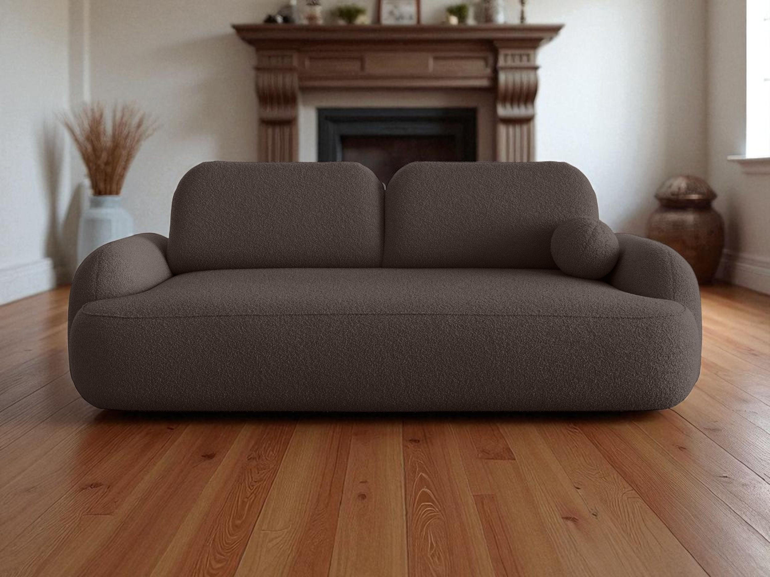 SOFA MOLLY mit Schlaffunktion TERRA FROTTE 29 mit Stauraum - Braun, Textil (121/94/255cm) - Bedante