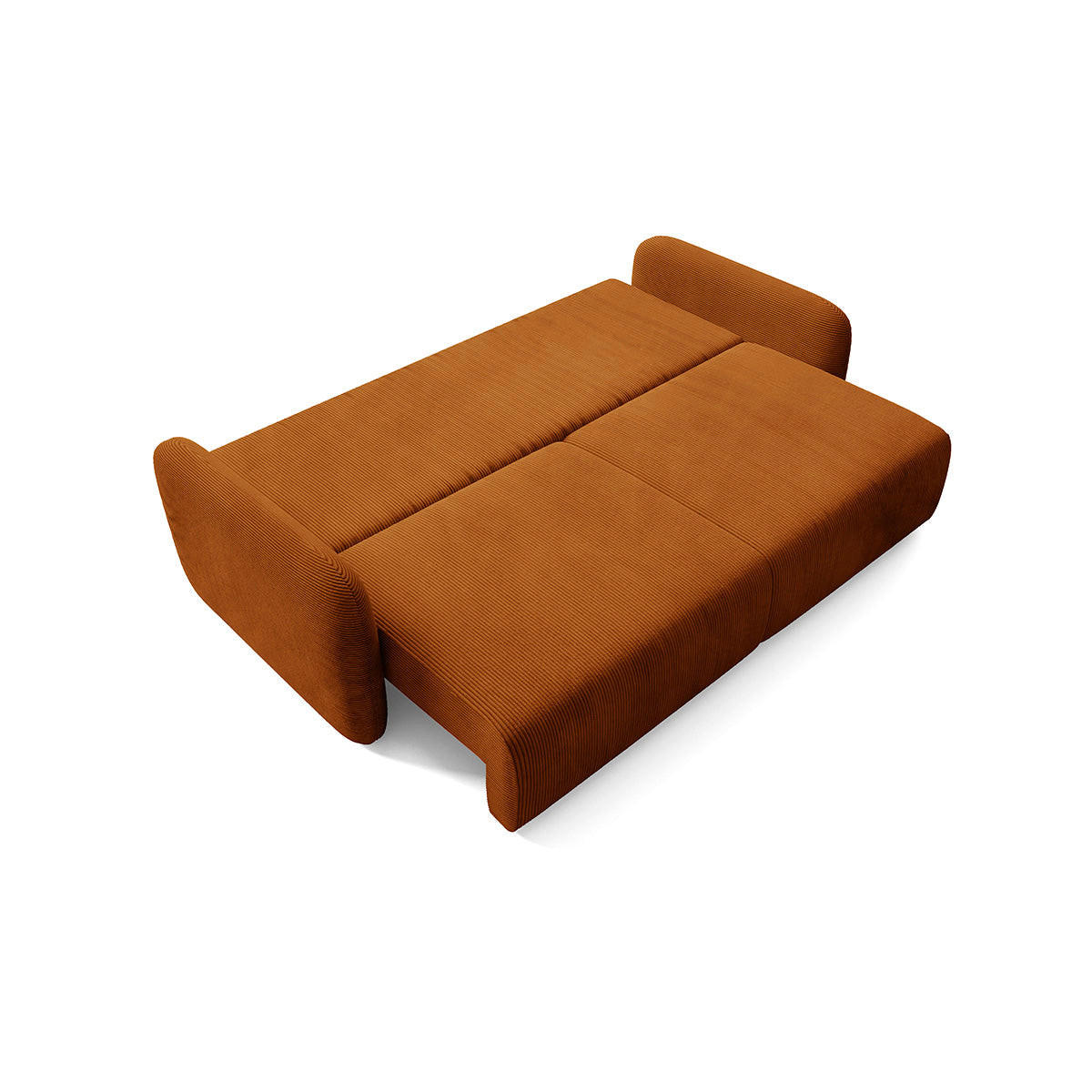 POHOVKA Dora 3 miesta na sedenie Terakota - oranžová, drevo (233/92/110cm) - Petits-meubles