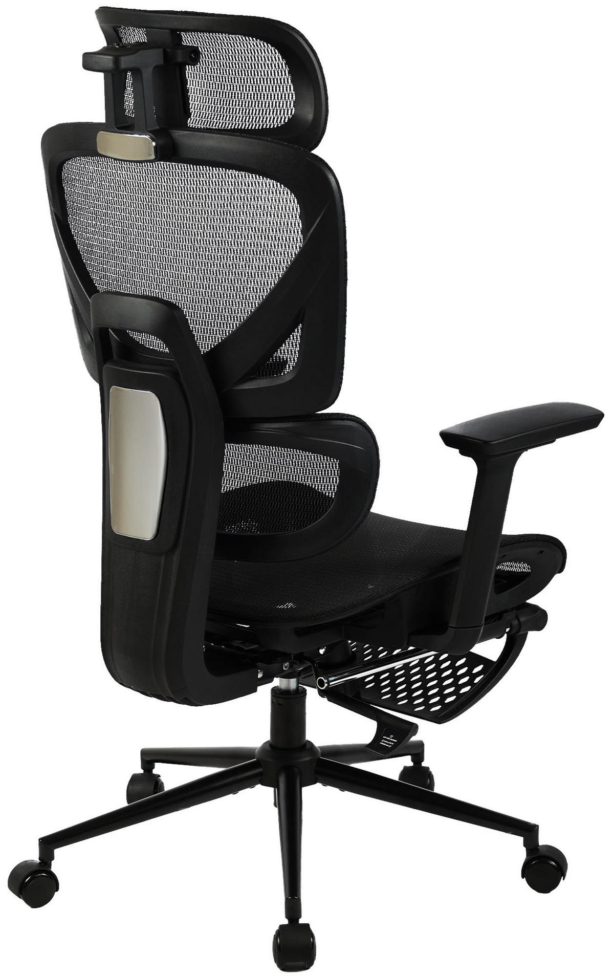 BÜROSTUHL Lexion schwarz - Schwarz, Kunststoff/Metall (68/120/72cm) - TPFLiving