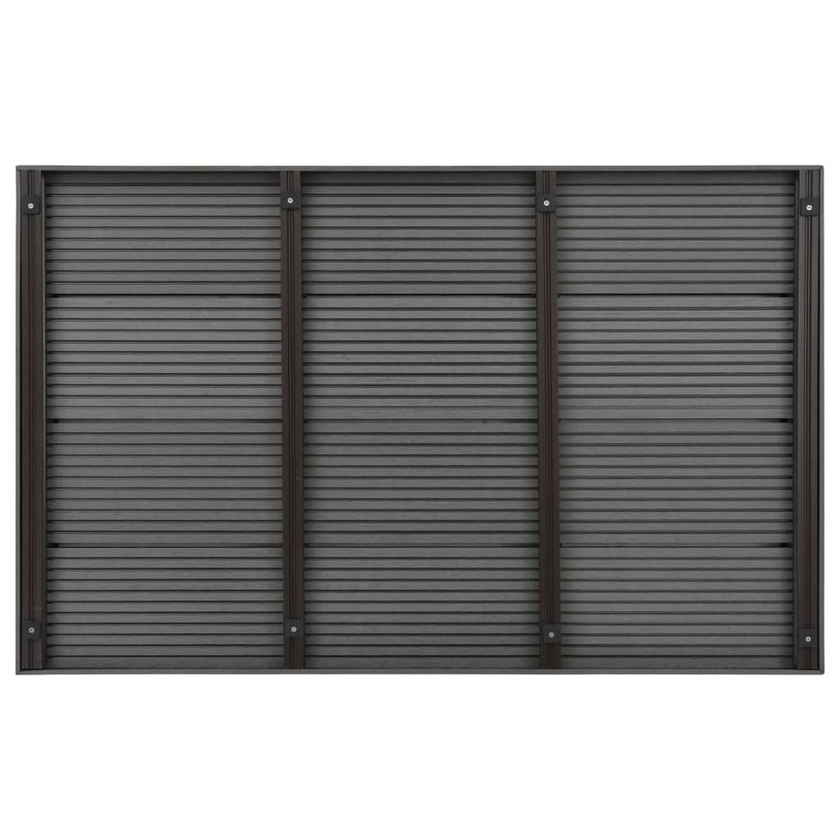 BODENELEMENT Für Solardusche Poolleiter Wpc - Grau, Holzwerkstoff (63/101cm) - vidaXL