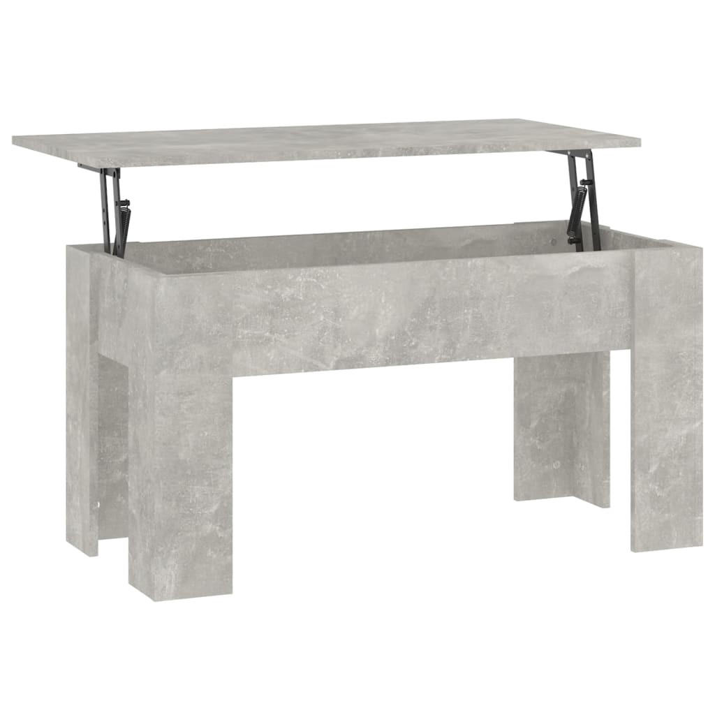 COUCHTISCH Betongrau 101x49x52 cm Holzwerkstoff - Grau, Holzwerkstoff (101/49/52cm) - furnicato