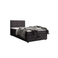 BOXBETT FADO 22 mit Matratze H3, Bonell und Topper 80x200 Cosmic 97 - Grau, Textil (80/200cm) - Bedante
