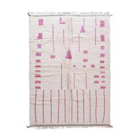 BERBERTEPPICH aus reiner Wolle 197x 303 cm - Pink, Naturmaterialien (197/303cm) - AFK Living