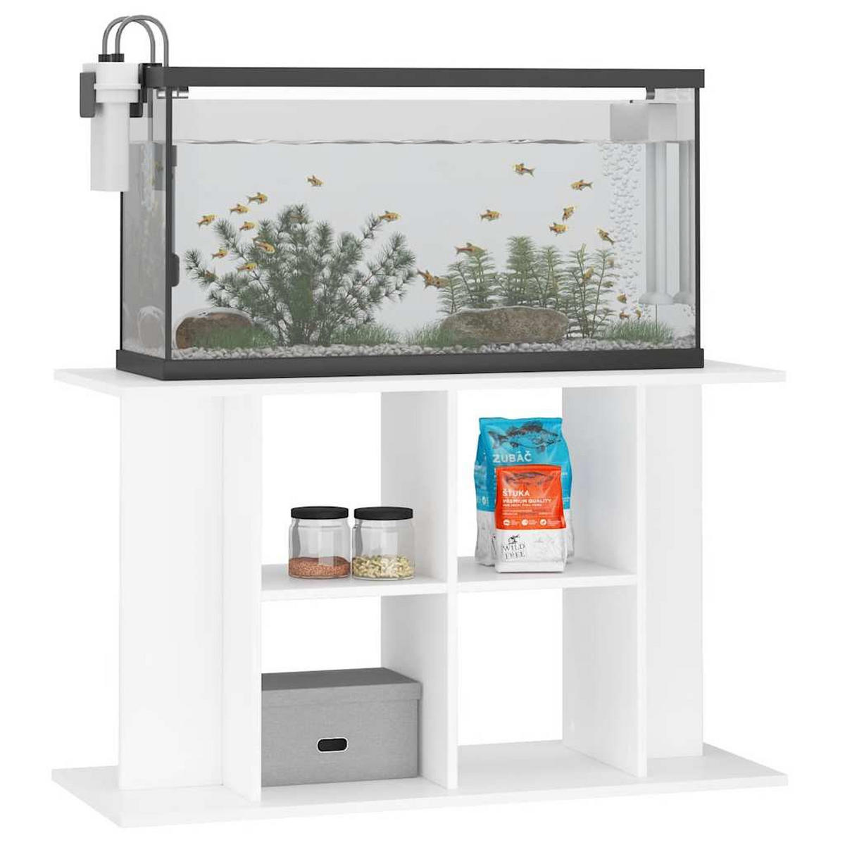 AQUARIUMSTÄNDER Weiss 100/40/60 Cm Holzwerkstoff - Weiß, Holzwerkstoff (40/60/100cm) - vidaXL