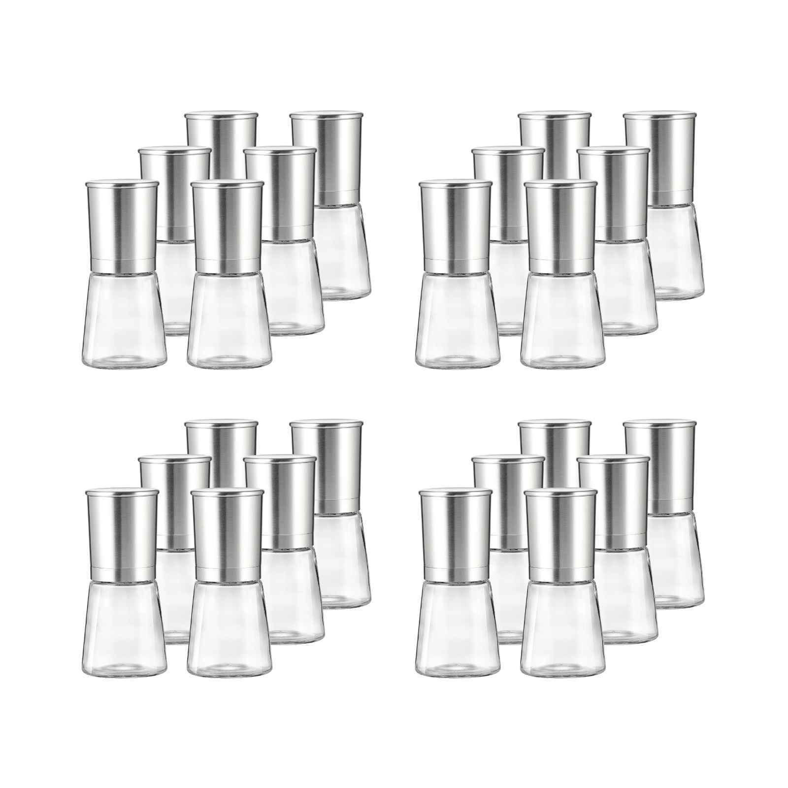 GEWÜRZMÜHLENSET Basic transparent-silber 24er Set - Transparent/Silberfarben, Glas/Metall (7/15/14cm) - Ritzenhoff Breker