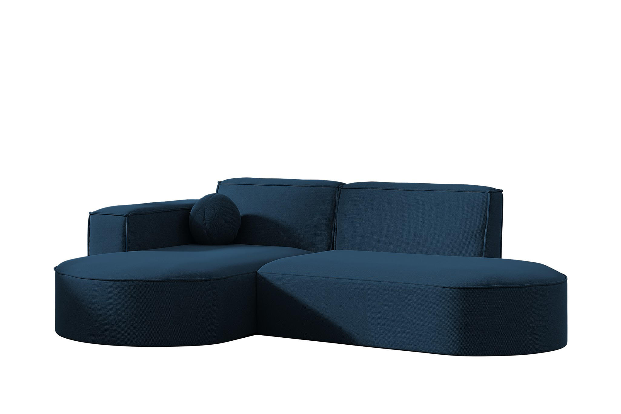 Fun Möbel Ecksofa Blau 236x78x165 cm