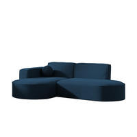 ECKSOFA Sunday Xs - Blau, Holzwerkstoff (236/78/165cm) - Fun Möbel