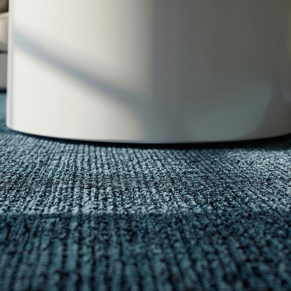 TEPPICH Kurzflor Unicolor Chenille Baumwolle Innen Blau Rechteckig 120x170 - Blau, Textil (120/170cm) - KADIMA DESIGN