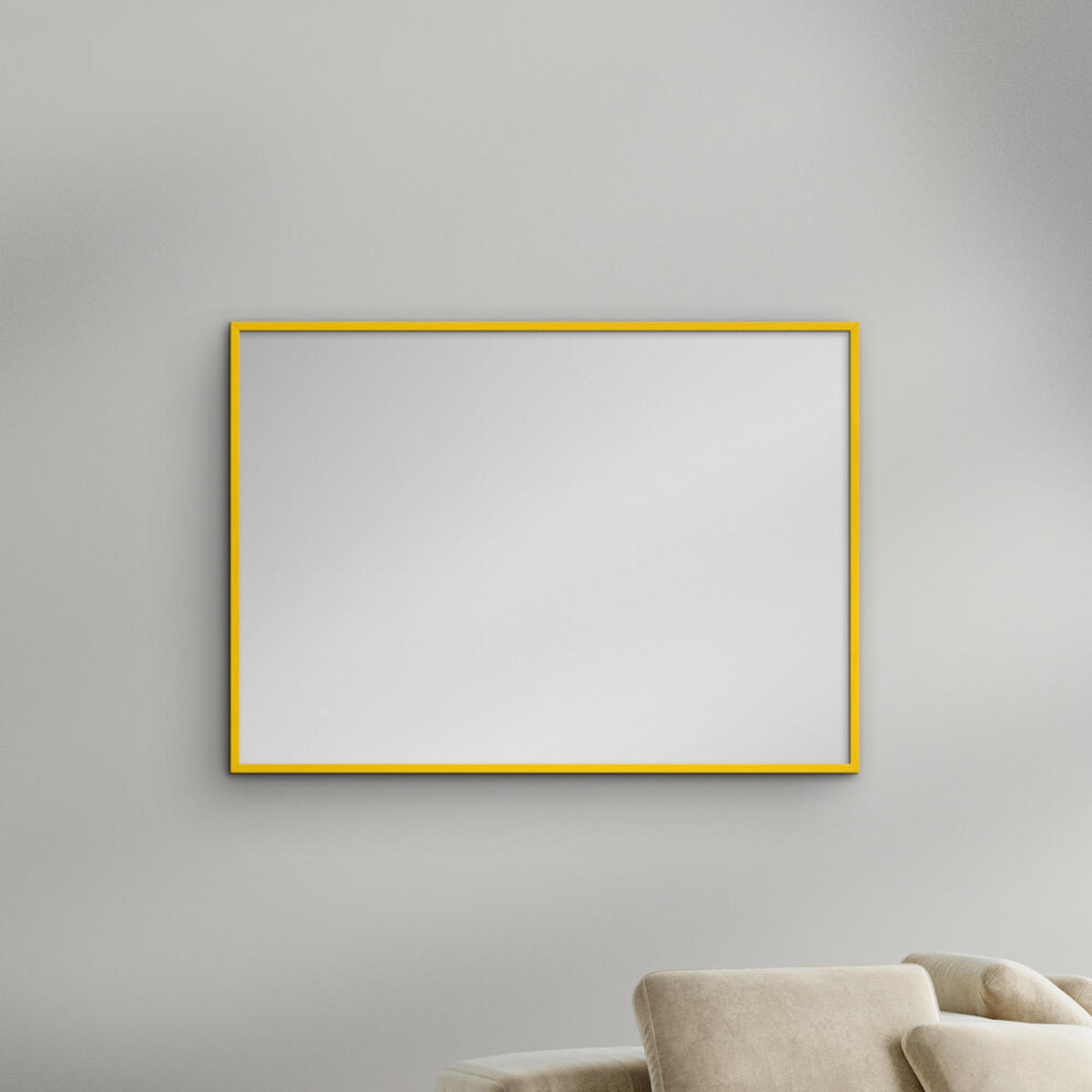 SPIEGEL - Gelbes Holz - Gelb, Holz/Papier (21/29.7/2cm) - Poster&Frame