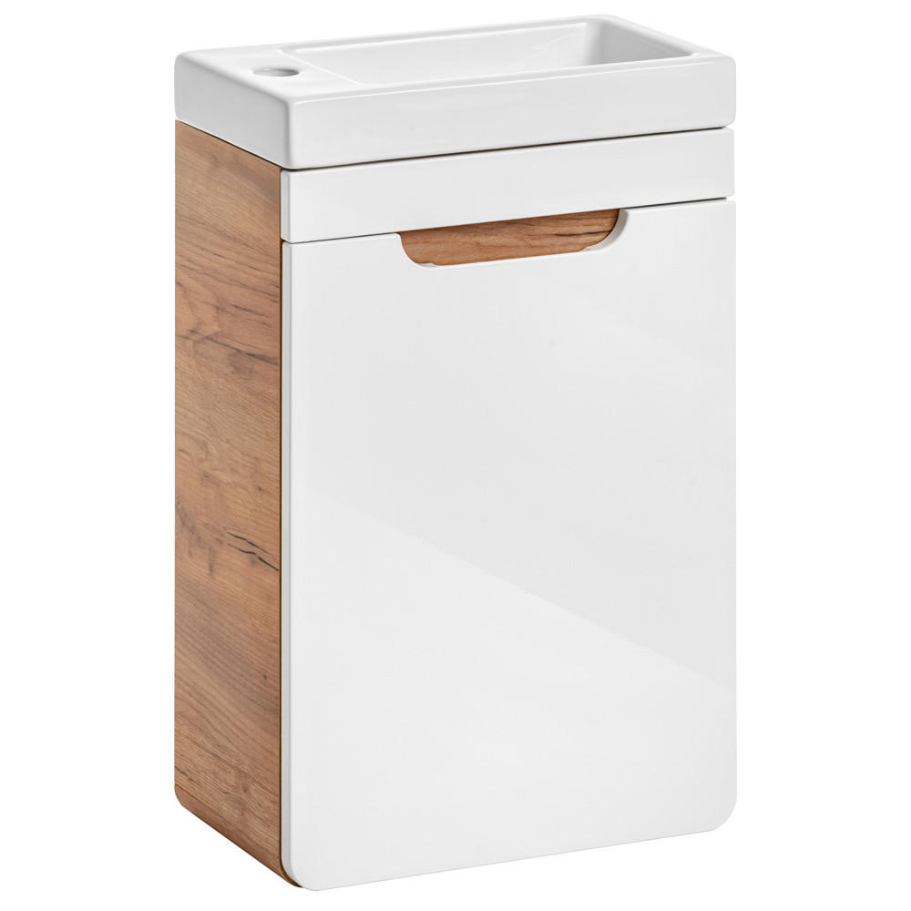 Lomado Waschtisch Weiß 41x69x22 cm