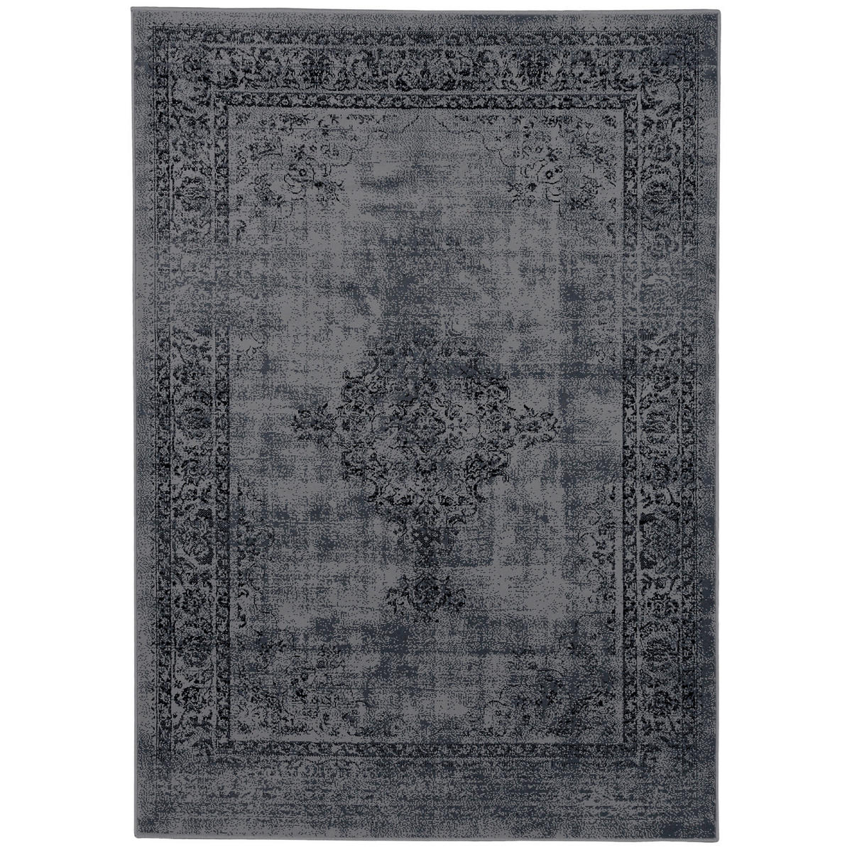 DESIGNER KURZFLOR TEPPICH MODERNE MUSTER - Grau, Textil (80/150cm) - Pergamon