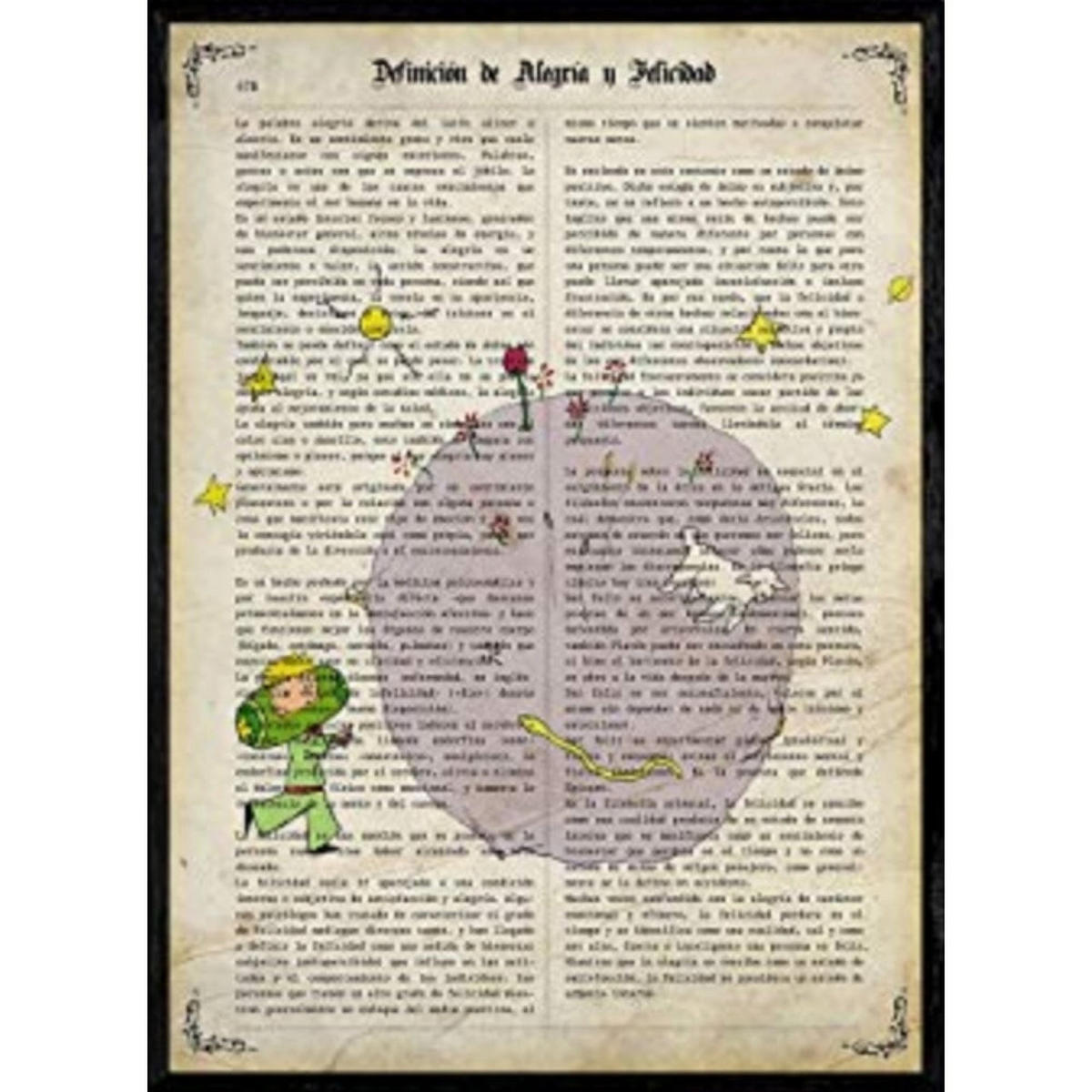 POSTER Prince Schlange Folie A4 Rahmenlos - Klar, Papier (29.7/5/21cm) - Nacnic