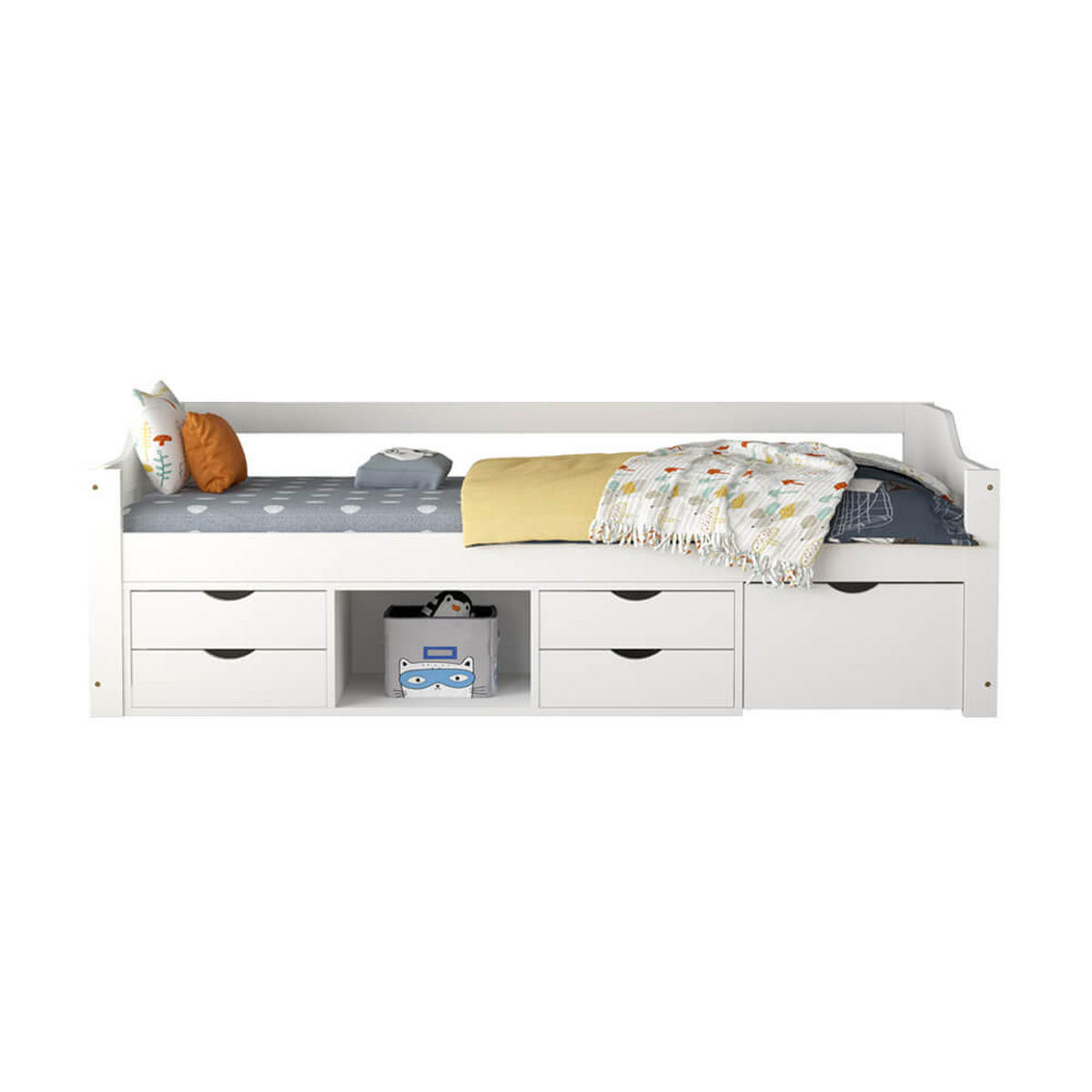 KINDERBETT COSMOS - Weiß - Weiß, Holz/Kunststoff - Home Deluxe