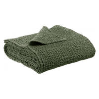 PLAID Tana olivgrün 140 x 200 cm - Olivgrün, Textil (140/200cm) - Vivaraise