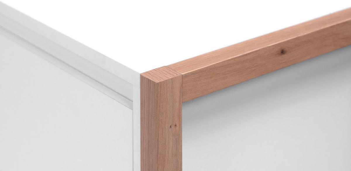 SCHREIBTISCH weiß, Eiche Artisan 100 cm, Laptoptisch mit Schubkästen - Eiche Artisan/Weiß, Holzwerkstoff (35/100/75cm) - Furn.Design