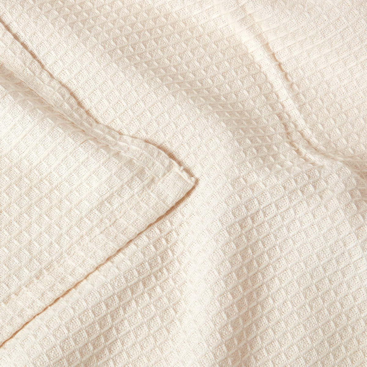 BIO-WOHNDECKE Waffelpiqué 180/230 cm - Naturfarben, Textil (178/228cm) - Homescapes