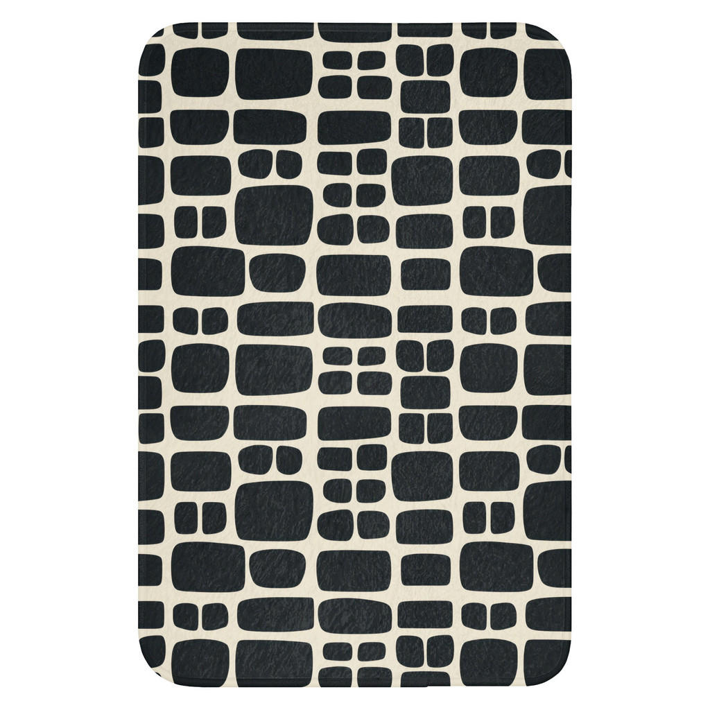 OnlyWow WC PŘEDLOŽKA Moderní - organické - černé 40x60 cm